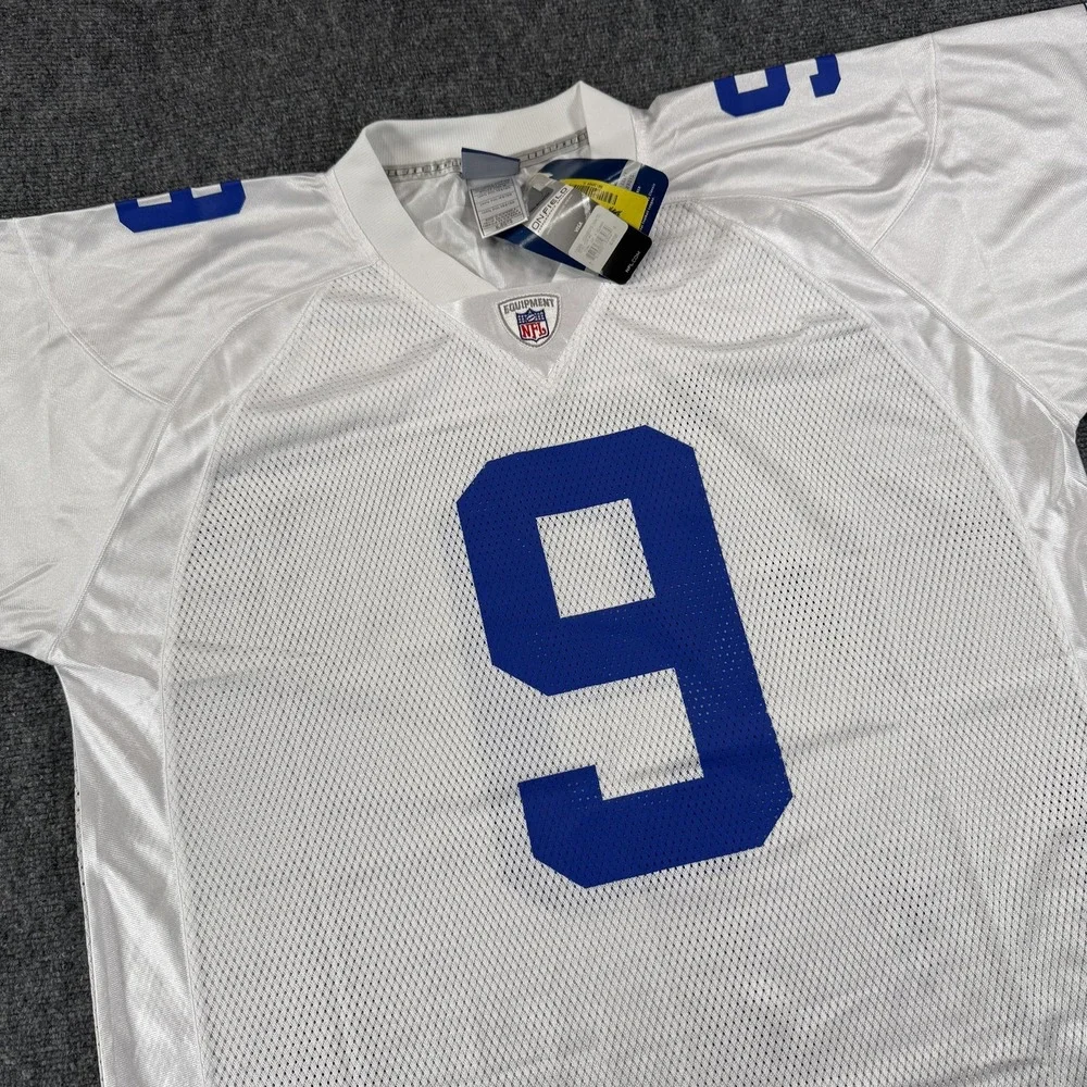 Dallas Cowboys Jersey Mens XL White NFL Football Tony Romo 9 Reebok On Field NWT
